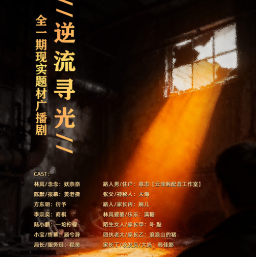 【乌衣巷广播剧社出品】全一期现实题材广播剧《逆流寻光》